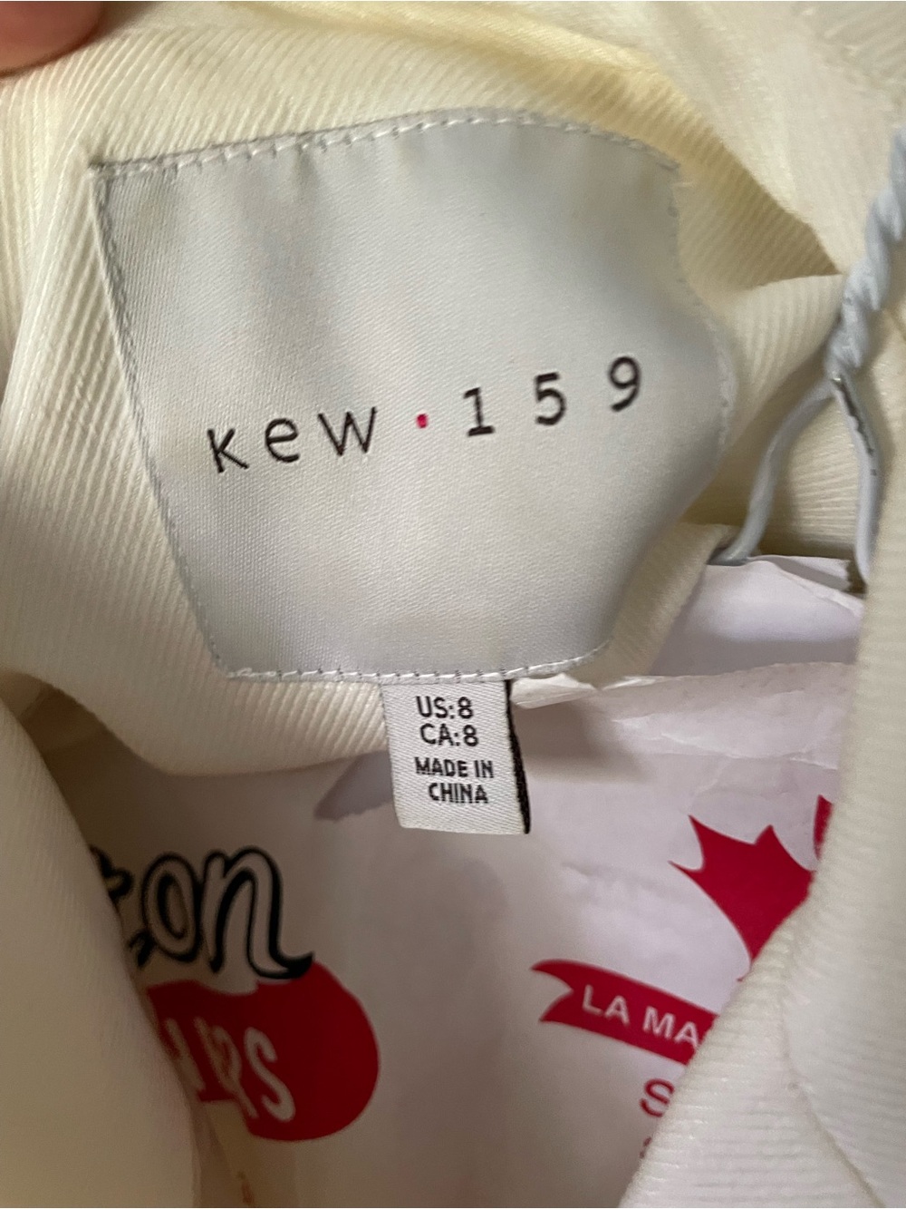 Women’s Cream Double-Breasted Blazer - Picture 4 of 8